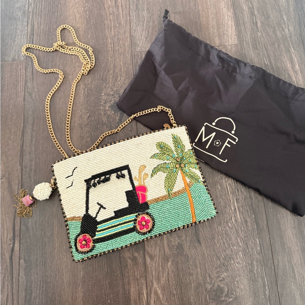 Mary Frances Beaded Golf Cart Clutch - Multicolor